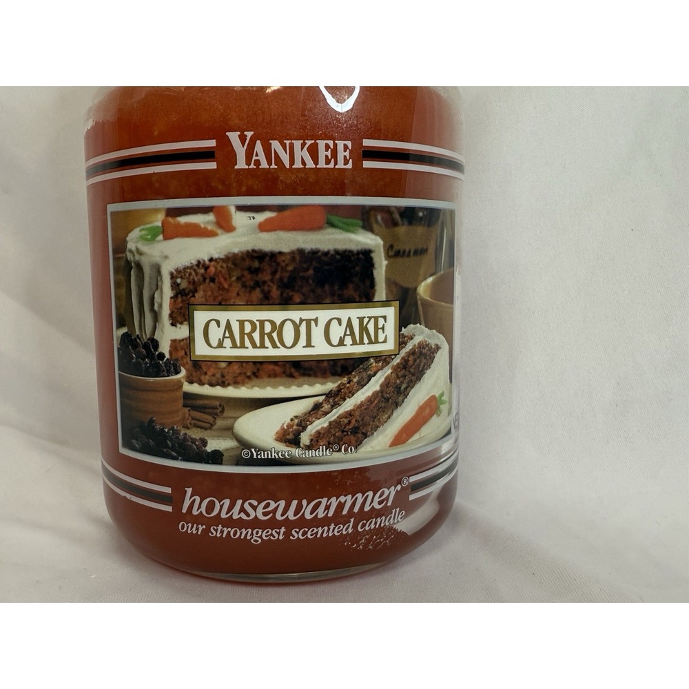 Yankee Candle 22 Oz CARROT CAKE Discontinued BLACK BAND. Housewarmer RARE - Picture 2 of 9